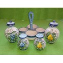 Set per condimenti ceramica