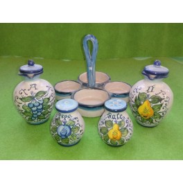 Set per condimenti ceramica