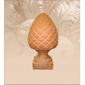 Pine cone in Tuscan terracotta