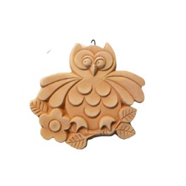 Hibou en terre cuite "Luna"