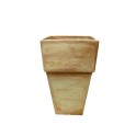 Square vase in terracotta (mod.366A)