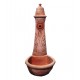 Fontana in terracotta con decoro grano