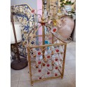 Floreal antique gold chandelier
