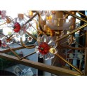 Floreal antique gold chandelier