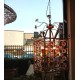 Floreal antique gold chandelier